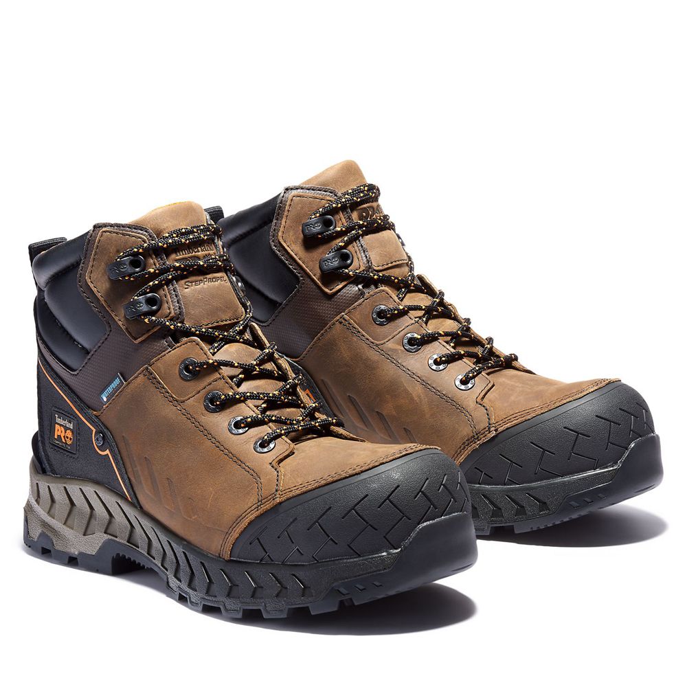 Bocanci De Muncă Timberland Barbati Maro/Negrii - Pro® Summit 6-Inch Composite-Toe - Romania - NVDXQ